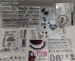 Huge Acrylic Stamp Kit and Case Stampin' Up Close to my Heart 20+ Stamp sets