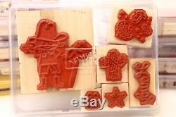 Huge Lot 117 Stamps STAMPIN' UP STAMP SETS Rubber Wood Mounted Fun family craft
