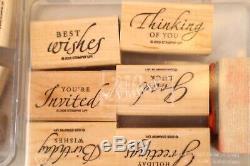 Huge Lot 117 Stamps STAMPIN' UP STAMP SETS Rubber Wood Mounted Fun family craft