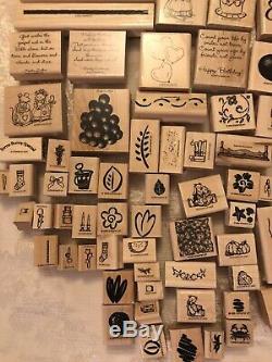 Huge Lot 150+ STAMPIN UP STAMP SETS Rubber Wood Mounted Unmounted Most NEW