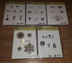 Huge Lot (19) Stampin Up Clear Mount Stamp Sets Nature Flowers More Box 4