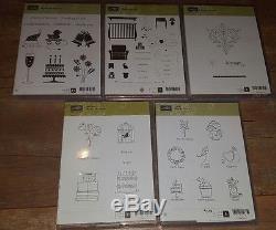 Huge Lot (20) Stampin Up Clear Mount Stamp Sets Holidays Occasions Sentiments 1