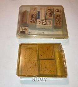 Huge Lot 31 Stampin' Up Wood Mounted Rubber Stamp Sets 198 Stamps