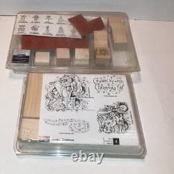 Huge Lot 31 Stampin' Up Wood Mounted Rubber Stamp Sets 198 Stamps