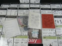 Huge Lot (38) Stampin Up Rubber Stamp Sets Christmas Birthday Holiday WP405