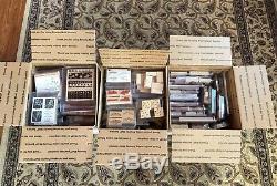 Huge Lot 400+ Stampin Up Both Unmounted Mounted Rubber Stamps 57 Sets New & Euc