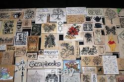 Huge Lot 470+ Rubber Stamps PSX Stampin Up Holidays Sets Cling FREE SHIPPING