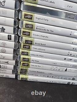 Huge Lot 75+ Stampin Up Stamps Sets Clear Mount Photopolymer Rubber Scrapbook