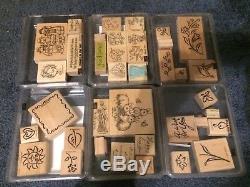 Huge Lot Of 33 Stampin'Up! Stamp Sets Plus Extras Over 230 In All