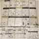 Huge Lot Of 50 Stampin Up Stamps Sets Clear Mount Photopolymer Rubber
