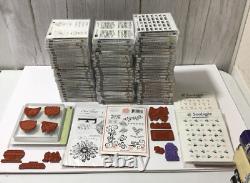 Huge Lot Of Stampin Up Rubber Stamp Sets 2005 75+ Sets