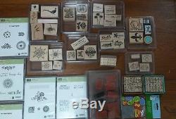 Huge Lot Stampin' Up! 31 Stamps sets Framelits dies punches-ribbon EX cond
