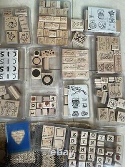 Huge Lot Stampin' Up Rubber & Wood Stamp Sets NIB, Scrapbooking, Cards, Crafts