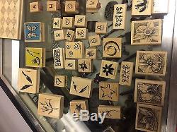 Huge Lot Stampin' Up Stamp Sets Flowers Letters Christmas Baby Holiday Borders