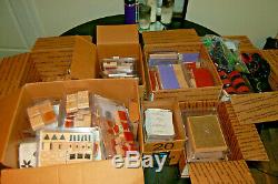Huge Lot Stampin Up Stamps Rubber Stamps + Rollagraph Sets 75+ Sets