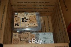 Huge Lot Stampin Up Stamps Rubber Stamps + Rollagraph Sets 75+ Sets