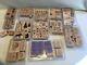Huge Lot Wood Stamps Mostly STAMPIN UP STAMP SETS (New & Used)