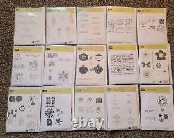 Huge Lot of 154 Stampin' Up Rubber Cling Stamp Sets NO CASES READ LISTING