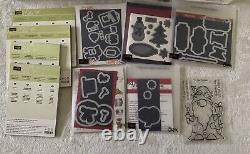 Huge Lot of 31+ Stampin' Up Sets Christmas Holiday Santa Tree Wreath Stamps