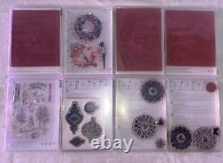 Huge Lot of 31+ Stampin' Up Sets Christmas Holiday Santa Tree Wreath Stamps