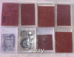 Huge Lot of 31+ Stampin' Up Sets Christmas Holiday Santa Tree Wreath Stamps