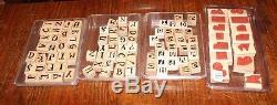 Huge Lot of 35 New and Used Rubber Stamp Sets Stampin Up CTMH 2 Free Bonus Sets
