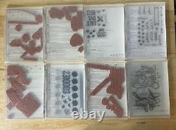 Huge Lot of 46 Stampin' Up Complete Sets Cling Photopolymer Wood Mix Occasions