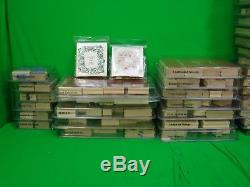 Huge Lot of 509 Stampin up Wood rubber stamps 67 sets 1999 to 2007 collection