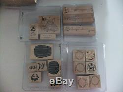Huge Lot of 55 Stampin Up Sets Christmas Halloween Over 300 Stamps