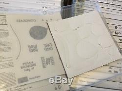 Huge Lot of 74 Retired Stampin' Up Stamp Sets For Scrap Books Cards Most New