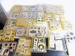 Huge Lot of 763 Stampin Up Ink Pads Loose Rubber Stamps Stamp Sets -New & Used