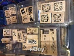 Huge Lot of (78) Complete Sets Stampin Up Rubber Stamps