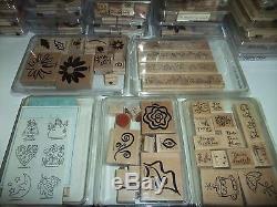 Huge Lot of 79 Stampin Up Stamp Sets Plus Singles 750+ Stamps FREE SHIPPING