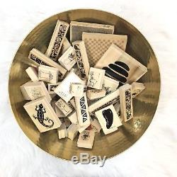 Huge Lot of Rubber Stamps Stampin' Up & PSX Used & New Some Sets 115+ Stamps