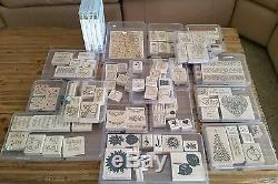Huge Lot of Stampin' Up! Never Been Used Stamps 22 sets (Total 132 stamps)