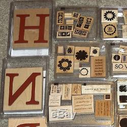 Huge Lot of Stampin' Up & Other Rubber Stamp sets Large Collection