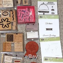 Huge Lot of Stampin' Up & Other Rubber Stamp sets Large Collection