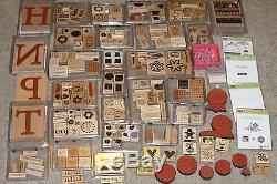 Huge Lot of Stampin' Up Rubber Stamp sets Collection PRICE DROP & FREE SHIPPING