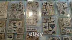 Huge Lot of Stampin Up Stamps 52 Sets/ 408 Stamps + 100 Others 508 total