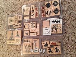 Huge Lot of Stampin Up stamp sets total of 51 plus extras