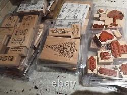 Huge Mixed Lot Of Stampin Up Stamps 150+ Stamp Collection Box Sets and Loose