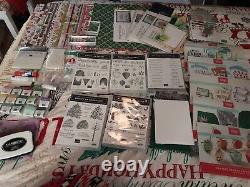 Huge Stampin Up Craft Lot Stamp Sets, ink, tools, papers, env. Etc