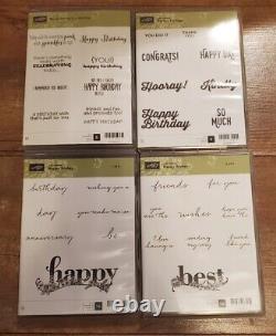 Huge Stampin Up Lot New and Used Christmas Seasons Flowers Stamp Sets Punches +