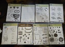 Huge Stampin Up Lot Sets Rubber And Polymer Stamps