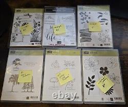 Huge Stampin Up Lot Sets Rubber And Polymer Stamps