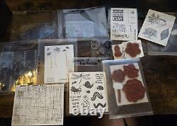 Huge Stampin Up Lot Sets Rubber And Polymer Stamps