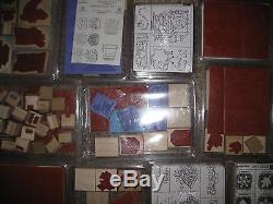 Huge Stampin' Up Lot Various Sets Years Retired New Unopened Etc. (Labeled)