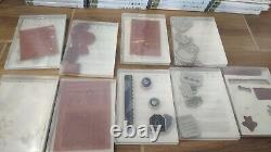Huge Stampin Up Lot of 96 Stamp Sets Classic Stamp Dies Distress Ink Plus More