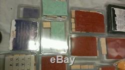 Huge Stampin Up Stamps Lot Sets Some Retired! Unused! Wooden rubber stamps