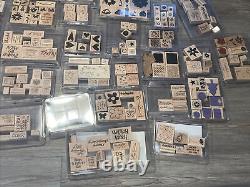 Huge Variety Lot of Wooden Stampin Up Sets. Mostly Unused